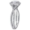 thumbnail image 4 of Everly Women's Created Moissanite 10K White Gold Engagement Ring, 4 of 7