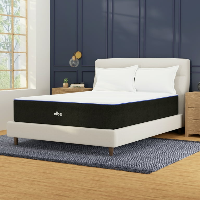 Vibe 12 inch Full Luxury Plush Super Cooling Gel Memory Foam Mattress White