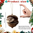 thumbnail image 3 of Aoyunhp 1Pc Forest Animal Series Christmas Ornaments,Cute Animal Christmas Ornaments,2D Flat Acrylic Hanging Pendant Creature Raccoon Hedgehog Decor,Christmas Tree Decorations for Home Holiday, 3 of 7