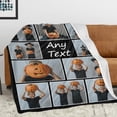 thumbnail image 3 of Personalized Picture Blankets with Family is Everything Custom Blanket with Picture for Mom Dad Grandpa Grandma Daughter Son Customized Throw Blankets for Thanksgiving Christmas, 3 of 6