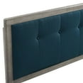 thumbnail image 3 of Ergode Draper Tufted King Fabric and Wood Headboard - Gray Azure, 3 of 5