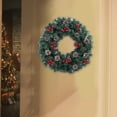 thumbnail image 5 of Gcvizuso Christmas Wreath, Christmas Wreaths for Front Door, Christmas Wreath Christmas Rattan Indoor Hanging Scene Arrangement Wall Decoration 40cm Christmas Decorations Wreaths For Front Door, 5 of 6