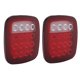 thumbnail image 2 of Luz trasera de freno 16 LED luz de marcha atrás doble color rojo blanco luz de posición lateral forma cuadrada LED traseras luces de remolque aptas para Je_ep Wra_ngl_er JK TJ ANGGREK Otros, 2 of 8