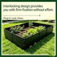 thumbnail image 4 of Plastic Garden Edging Fence Border for Flower Bed Pathway Lawn and Landscaping - Modular Interlocking Yard Edging Panels for Vegetable Garden Patio and Backyard Decoration 1 Pack, 4 of 6