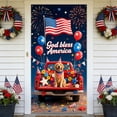 thumbnail image 6 of SLYNSHome 250th Anniversary Door Cover 4th of July Patriotic Front Door Cover Decor Welcome Memorial Day Fourth of July Outdoor Porch Decor, 6 of 6