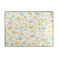 thumbnail image 3 of Pastel Butterflies Pattern 80''x58'' Extra Large Plush Memory Foam Rug, Soft, Absorbent, Non Slip, 3 of 7