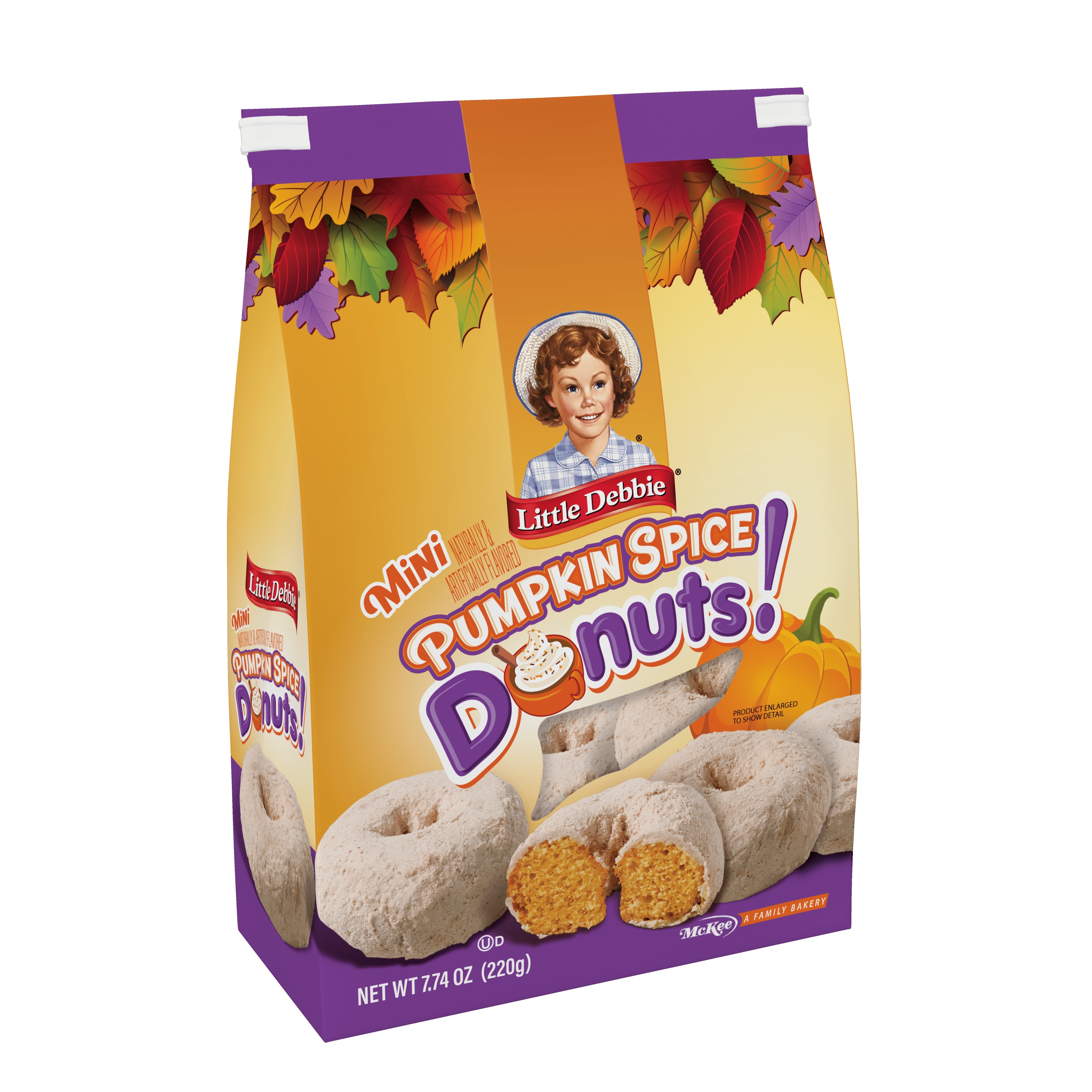 Little Debbie Pumpkin Spice Mini Donuts, 7.74 oz