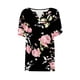 thumbnail image 4 of Camisetas Casuales de Mujer con Cuello en V Camiseta de Color Sólido, Manga Corta Casual Top para el Uso Diario, 4 of 4