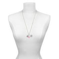 thumbnail image 3 of Delight Jewelry Silvertone Large Script Letter - A - 3/4'' Disc - Light Pink Heart Nurse Strong Zoe Necklace, 3 of 4