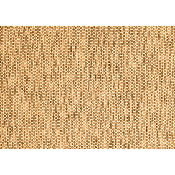 Ahgly Company Indoor Rectangle Abstract Orange Contemporary Area Rugs, 5' x 8'