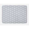 thumbnail image 1 of Geometric Bath Mat, Asanoha Pattern with Intertwined Lines Traditional Japanese Hemp Leaf Design, Non-Slip Plush Mat Bathroom Kitchen Laundry Room Decor, 29.5 X 17.5 Inches, Grey White, Ambesonne, 1 of 2
