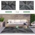thumbnail image 2 of Outdoor Rug  for Patios   Reversible Outdoor Plastic Straw Camping Rug Carpet  Large Area Rugs Mats for RV  Camper  Deck  Balcony  Porch  Backyard  Beach  Picnic. Leaf, 2 of 7