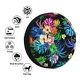 thumbnail image 5 of Gaeub Colorful Flowers 14-17in Tire Cover, Spare Tire Cover, for Camper Caravan, Trailer, Car, Truck, SUV, Jeep - 15 inch, 5 of 9