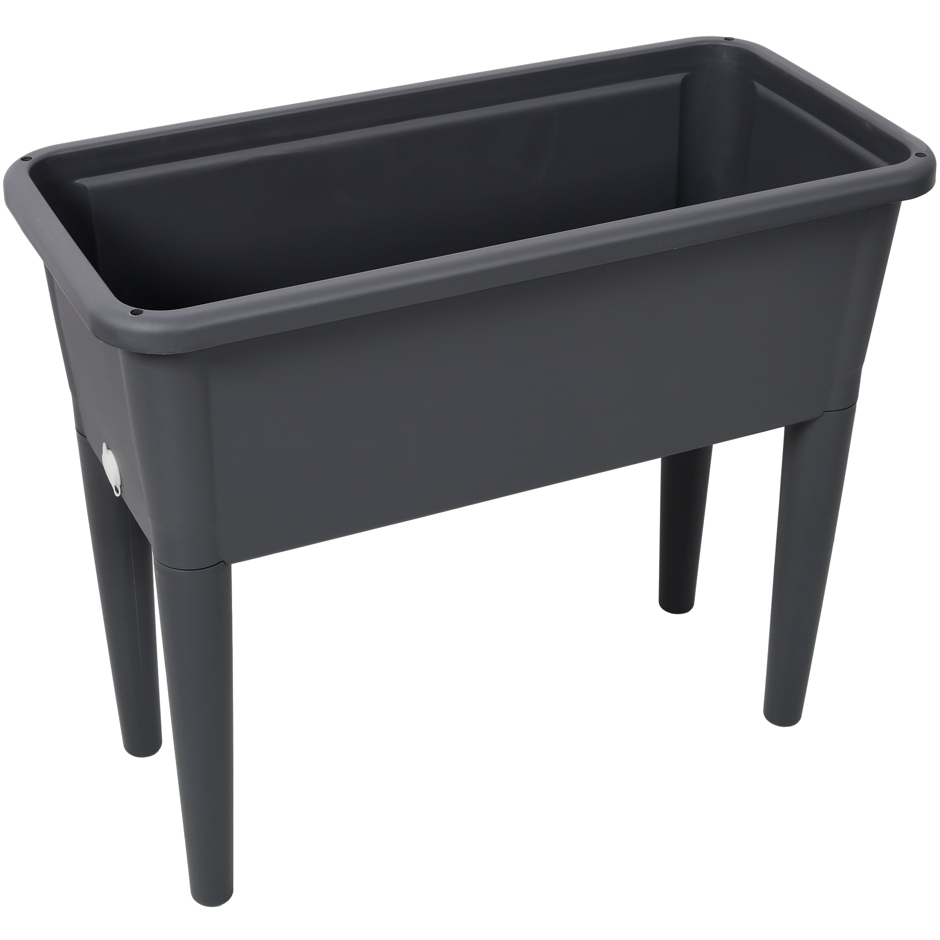 Self-Watering Raised Garden Bed, Elevated Planter Box with Ventilated Transparent Greenhouse Lid & Removable Legs for Vegetables and Flowers