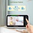 thumbnail image 3 of HelloBaby Video Baby Monitor con 2 cámaras y pantalla dividida de 5 pulgadas, cámaras de control remoto con visión nocturna y monitoreo de temperatura, 3 of 5