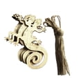thumbnail image 2 of Día de Pascua Colgante Rebanadas de madera Regalos creativos Art Crafts Gecko Pattern Spring Garden Fiesta Eventos Etiquetas Bodas 30 piezas Monstrate HA028318-00, 2 of 7