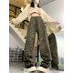 thumbnail image 4 of Pantalones vaqueros holgados coreanos para mujer, vaqueros rectos de cintura alta, pierna ancha, ropa de calle informal Y2k, 4 of 5