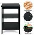 thumbnail image 5 of Topbuy 2PCS 3-tier Side Table Nightstand Sofa End Table Storage Display Shelf Black, 5 of 10