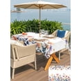 thumbnail image 5 of Outdoor Tablecloths with Umbrella Hole & Zipper, Spring Floral 54x80 Inch Tablecloth Rectangle, Elegant Flowers Farmhouse Botanical Waterproof Table Cloth, Patio/Pool/Picnic Table Covers, 5 of 8