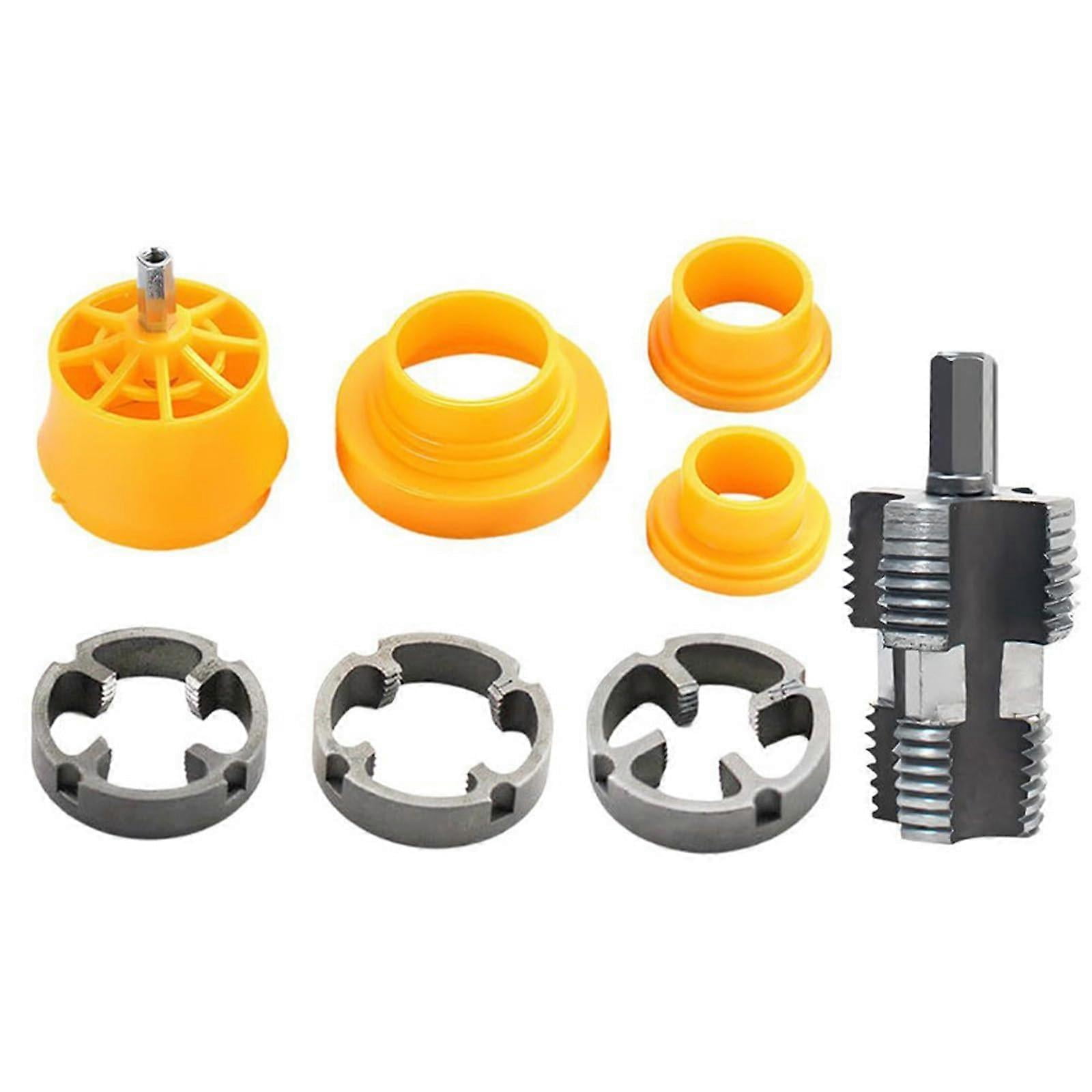 Precision PVC Pipe Threading Tool for Electric Drills Features 3 Dies ...