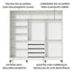thumbnail image 5 of Ropero Closet Madesa 3 Puertas B/M CP, 5 of 5