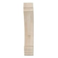 thumbnail image 5 of 12 in. x 2-1/2 in. x 8 in. Unfinished Medium North American Solid Hard Maple Traditional Plain Wood Backet Corbel, 5 of 5