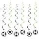 thumbnail image 4 of Decoraciones de fiesta de cumpleaños con temática de fútbol, feliz cumpleaños colgante de remolinos de pancarta de fútbol para niños, suministros de fiesta de fútbol para niños, 4 of 5