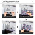 thumbnail image 5 of Yayeee Faucet Mat for Kitchen Sink 14.7" Diatomite Long Splash Guard Pad, Pink Vibrant Flowers Pattern, 5 of 7