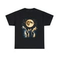 thumbnail image 2 of Funny 3 Cats with Moon meme for cat lover Unisex Heavy Cotton Tee, 2 of 8