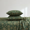 thumbnail image 3 of Printed Holiday 4pc Sheet Sets, Easy Care, Soft & Wrinkle-Resistant Bedding, Snowflakes - Full Bed Size, 3 of 4