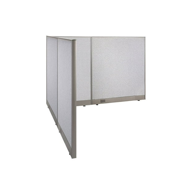 GOF L-shaped Freestanding Office Partition, Room Divider, Privacy Screen, Workstation Cubicle (72”D x 78”W x 48”H)