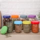 thumbnail image 5 of Bearachild Paquete de 16 tapas de tarro de lata portátil 8 colores mantenimiento fresco interior cocina fruta jugo de leche azúcar nevera tapas Cocina y Comedor Mostrar como imágenes Tipo 8, 5 of 6
