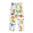 thumbnail image 5 of Sigee Orange Green Avocado Print Women's Soft Pajama Pants - Breathable and Comfortable Lounge Sleep Bottoms with Elastic Waistband and Pockets-, 5 of 9