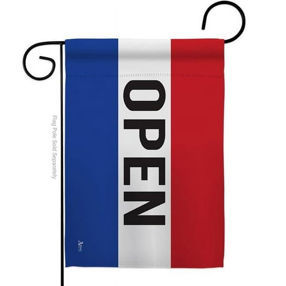 Americana Home & Garden G142792-BO Open Novelty Merchant 13 x 18.5 in. Double-Sided Decorative Horizontal Garden Flags for House Decoration Banner Yard Gift