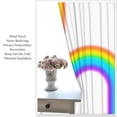 thumbnail image 5 of Rainbow Curtains for Girls, Cartoon Watercolor Clouds Blackout Curtains, Space Sunshine Nature Pattern Window Drapes Soft Comfortable Cost-Effective for Living Room Bedroom Kid Room-W52xL84in, 5 of 6