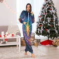 thumbnail image 3 of 1-Pack Onesie Jumpsuits For Men&Women Winter One Piece Zipper Pajamas Playsuit Tie-dye Pattern, 3 of 6