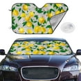 thumbnail image 2 of Uemuo Lemon Seamless Pattern Oil Painting Effect Pattern Accordion Car Windshield Sun Shade, Foldable Reflective Sun Visor for Car, Reflector Windshield Sunshade-Small, 2 of 7