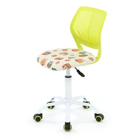 Ikayaa Fashion Adjustable Fabric Teen Child Desk Chair Swivel