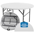 thumbnail image 2 of Sorfey Table Pliante Ronde, 48 Pouces Ronde, Plastique Blanc, 2 of 4