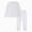 H268-White, variant on TOWED22 Baby Boy Fall Winter Clothes Solid Color Sweatshirt Shirt Pants Toddler Infant 2 Piece Outfit