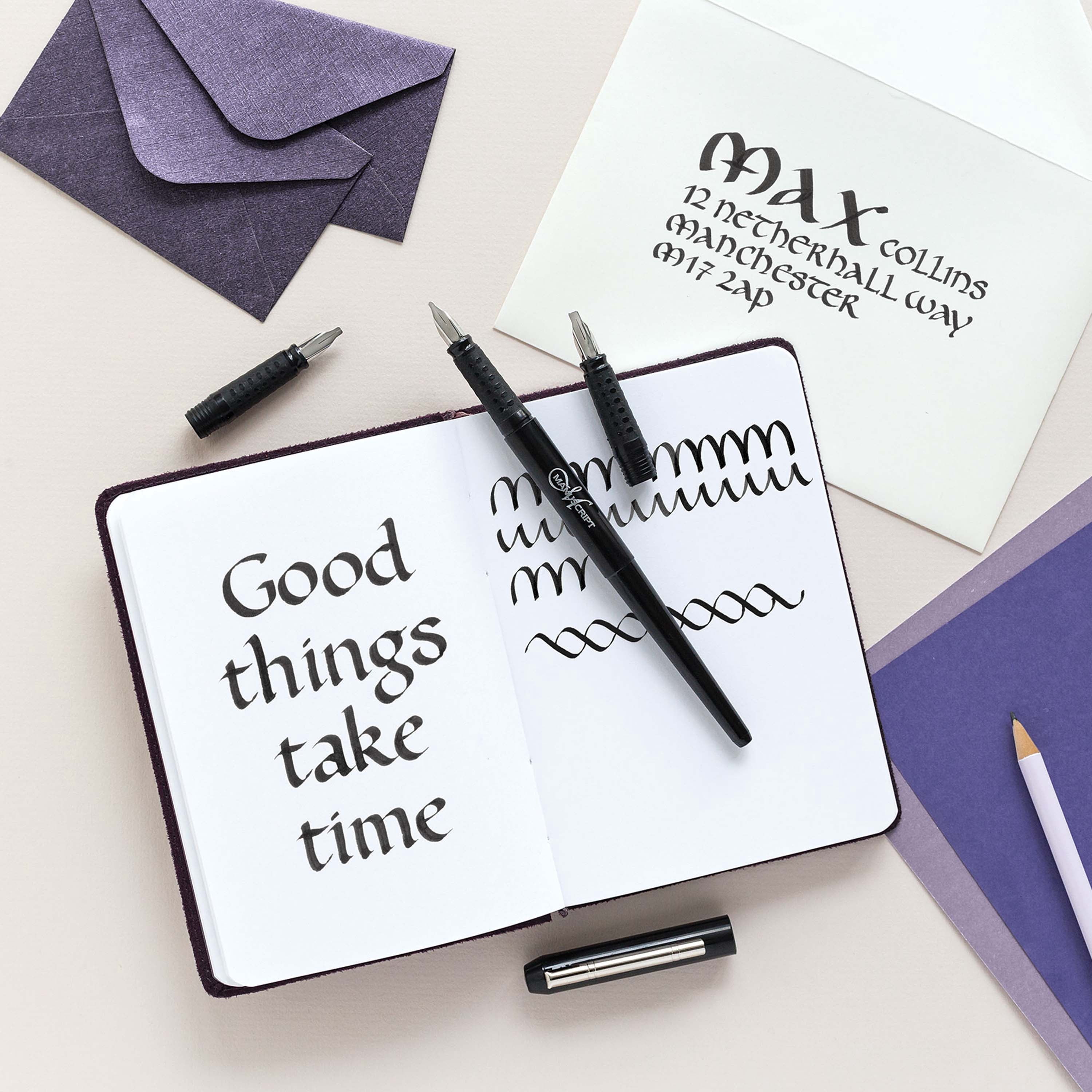 Manuscript Calligraphy Fountain Pen - Scribe Set