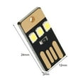 thumbnail image 4 of Luz De Emergencia Camping Mini linterna de emergencia para acampar al aire libre con luz LED de 5 uds., 0,2 W, 5 V (negro) Tmvgtek Para Estrenar, 4 of 4