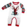 thumbnail image 2 of Onlypjs Matching Family Christmas Pajamas Set – Festive Plaid Reindeer "Merry Xmas" Holiday Sleepwear for Women, Men, Couples, 2 of 6
