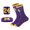 24-Purple, variant on Baywell Boys Girls Basketball Socks & Basketball Sweatbands & Basketball Wristbands Kit, 4Pcs Classic Number Basketball Sport Socks for Kids 6-10 Years