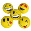 7" Emoticon Yellow Rubber Basketball Assorted (1-Piece) by M & M Products Online