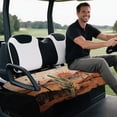 thumbnail image 4 of Yuyamidu Desert Cactus Golf Cart Seat Covers for 2-Seats Sunset Golf Cart Seat Towel Blanket with 4 Front Pockets Universal Breathable Club Car Accessories for All Season Protection, 4 of 7