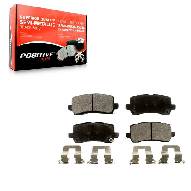 Positive Plus Rear Semi-Metallic Disc Brake Pads PPF-D1698 for Car Acura Honda Odyssey TLX MDX RLX