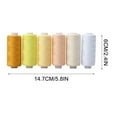 thumbnail image 3 of XiYing 36-Color Polyester Sewing Thread, 400 Yards Per Spool, for Machine & Hand Stitching, Garments & Crafts, 6-Pack, 3 of 4