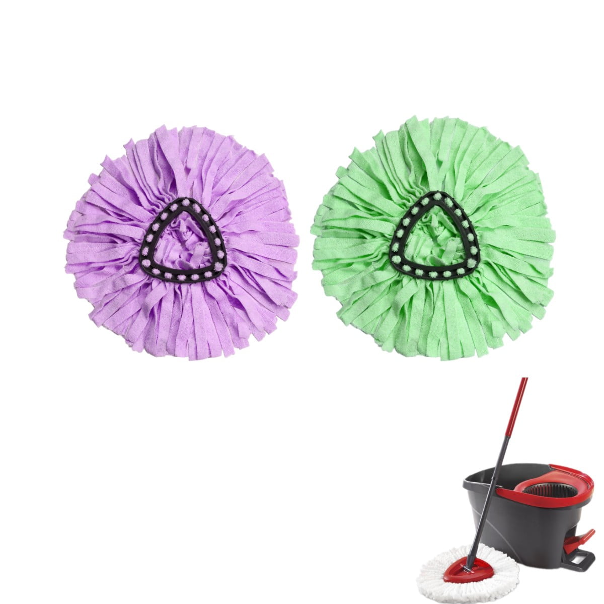 Home Times 2 Packs Replacement Spin Mop Refill For OCedar Easywring, O