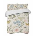 thumbnail image 2 of Quilts King Size, Wildflowers Soft Comforter Bedding Set for Bed, Spring Flowers Plants Farmhouse Pastoral Lightweight Quilted Bedspread with Pillow Cover(2 Pieces) for All Season, 96x106 Inch, 2 of 6
